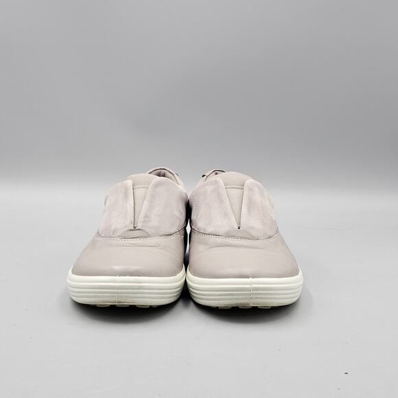 ECCO Women's Size 6 US 37 EU EUC Soft 7 Slip On 2.0 Beige Leather Sneakers Shoes - Picture 2 of 8